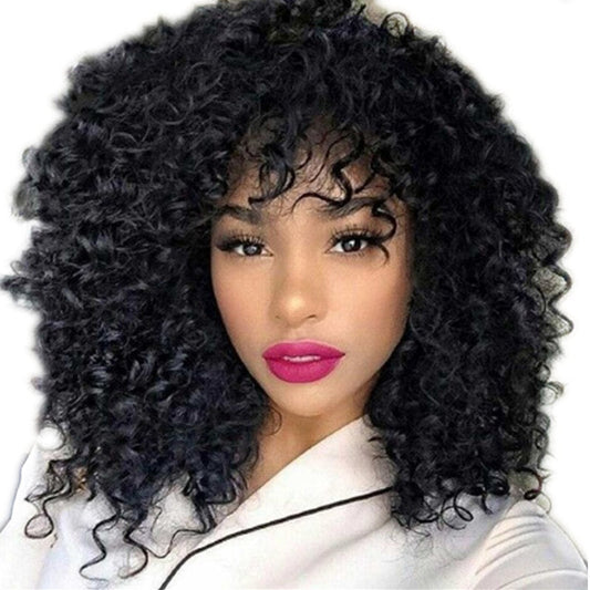 African Short Curly Hair Female Wig