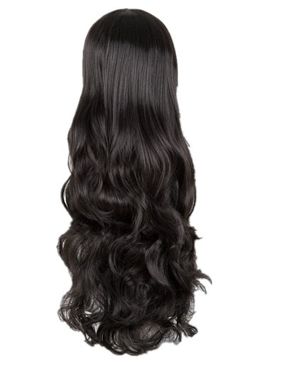 Black Wig Fei-Show Synthetic Heat Resistant Long Curly