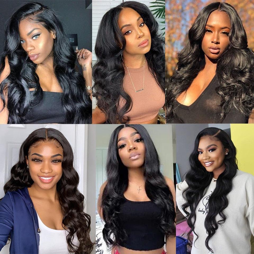 180% Cheap V U Part Wig Body Wave Human Hair Wigs